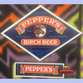 Vintage 1940s Pepper's Birch Beer Bottle Labels 🫙 Wm. Pepper & Co. Ashland PA Navy Blue Diamond