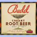 Antique 1920s Budd Creamy Root Beer Label Collectible