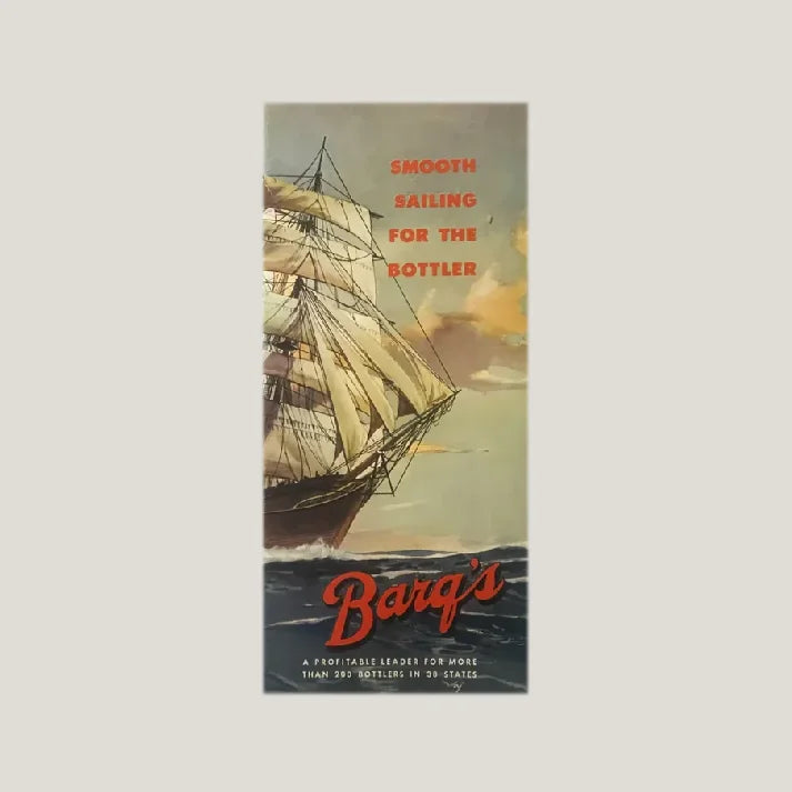 Vintage 1956 Barq’s Root Beer “Smooth Sailing for the Bottler” Pamphlet – Soda Advertising Classic ⛵